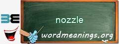 WordMeaning blackboard for nozzle